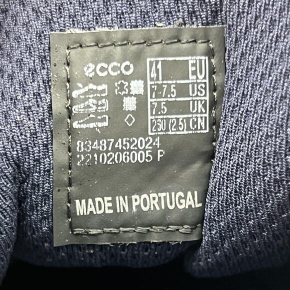 Women's 9 / Men's 7.5 - Ecco ATH-1FM White Blue Casual Comfort Shoes Sneakers - Picture 8 of 8